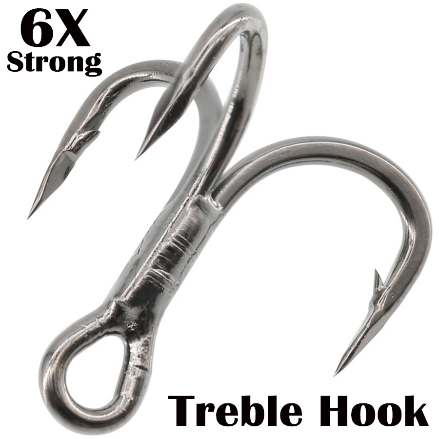 Fishing Hook Offset - Pancing Kait Treble 6X Kuat Baja