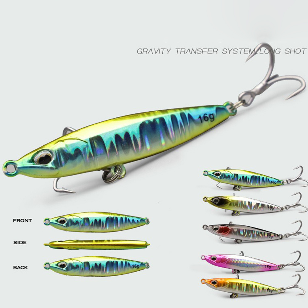 Umpan Pancing Jig Logam 9g 16g - Fishing Hook Treble ulasan dan harga