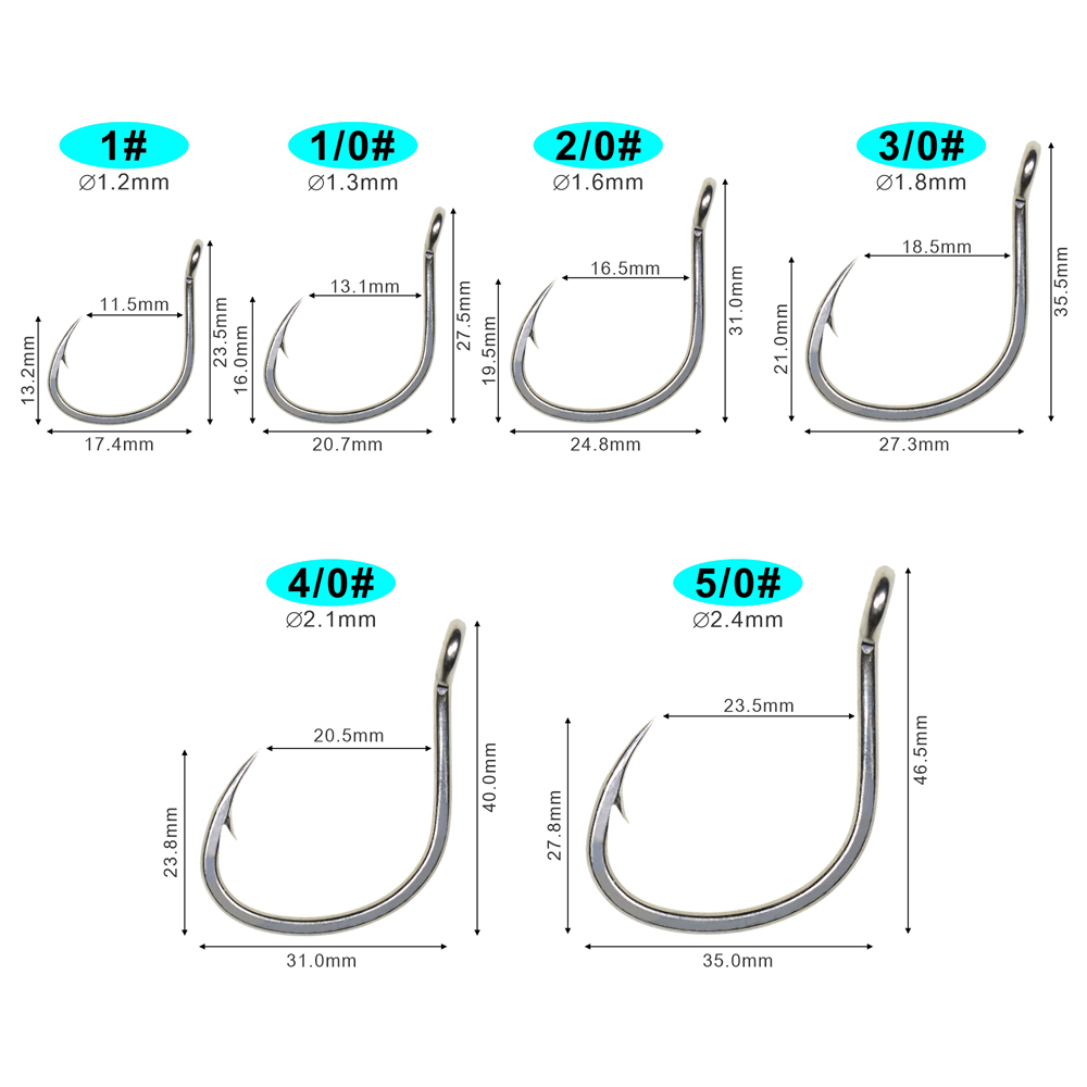 ICERIO 10 PCS Kait Pancing Air - Fishing Hook Offset ulasan dan harga